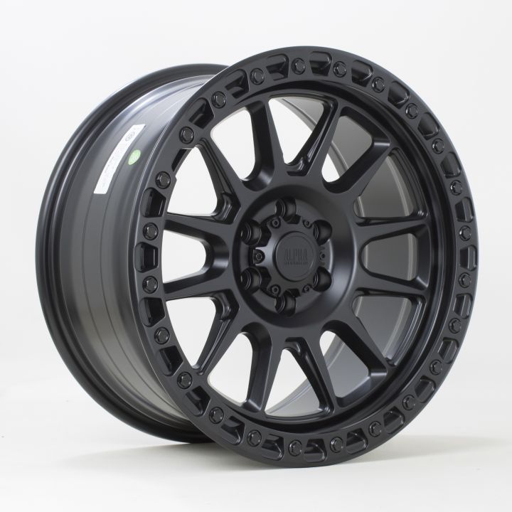 Alpha Offroad<br>Podium Flat Black (18x9)